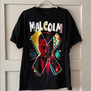 Malcolm X Black Graphic Tee by Reason